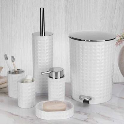 تصویر ست سرویس بهداشتی گرد طرح مایا هوم کت